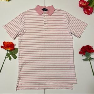 Polo Golf by Ralph Lauren Pink White Stripe Shirt